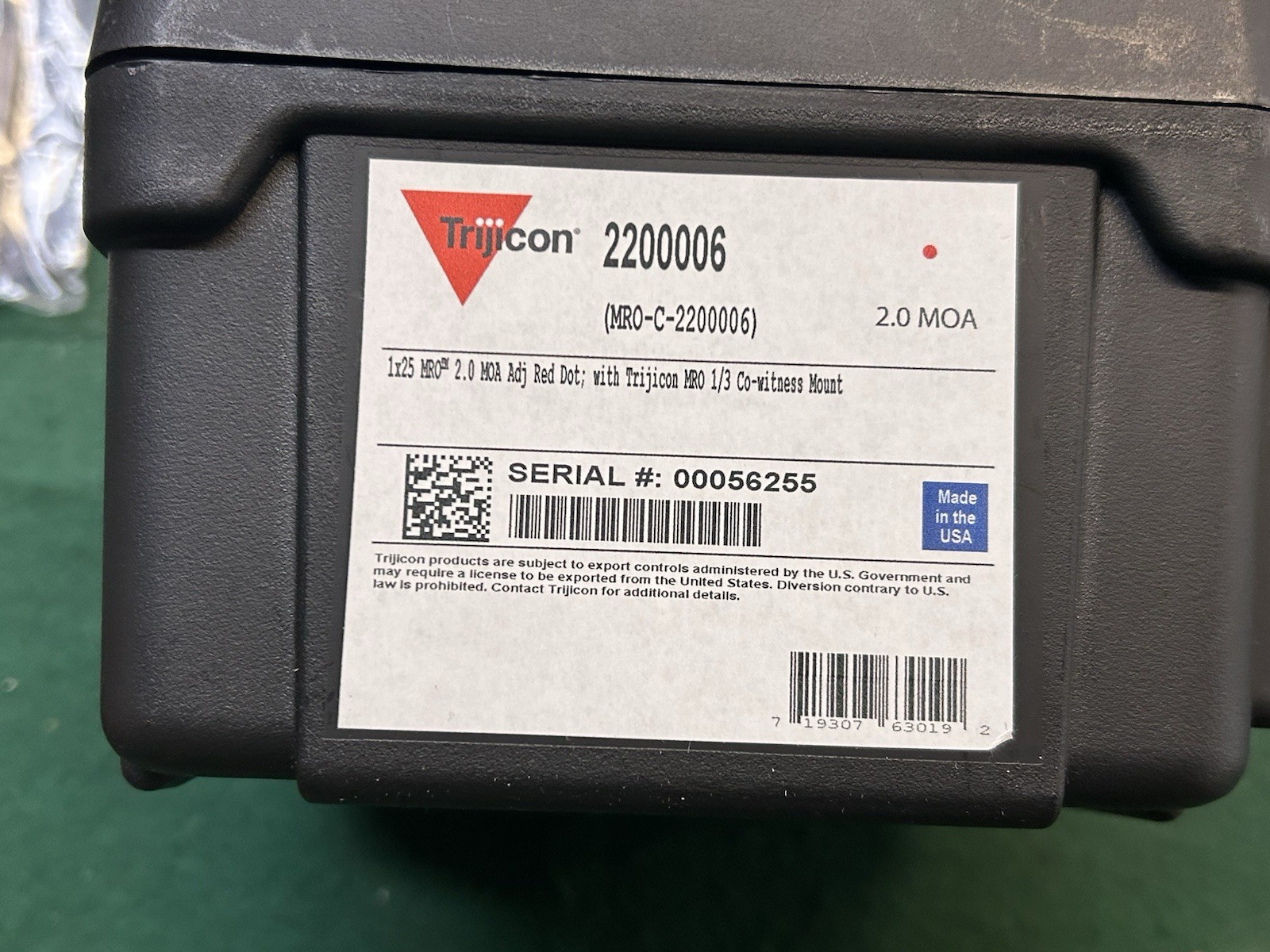 Trijicon MRO-C-2200006 1x25 Red Dot Sight