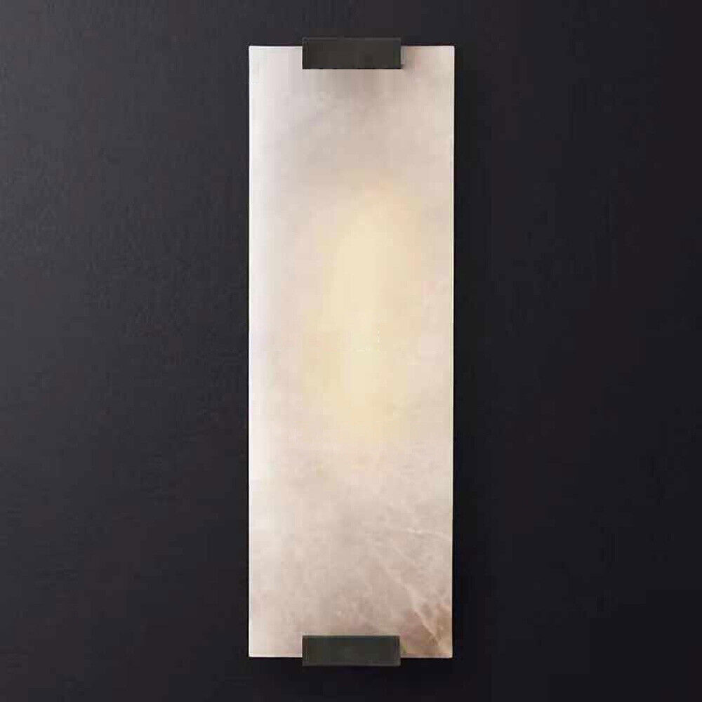 Wall Light Sconce Outdoor Modern Lamp Exterior Lights Rectangular Hand-Carved