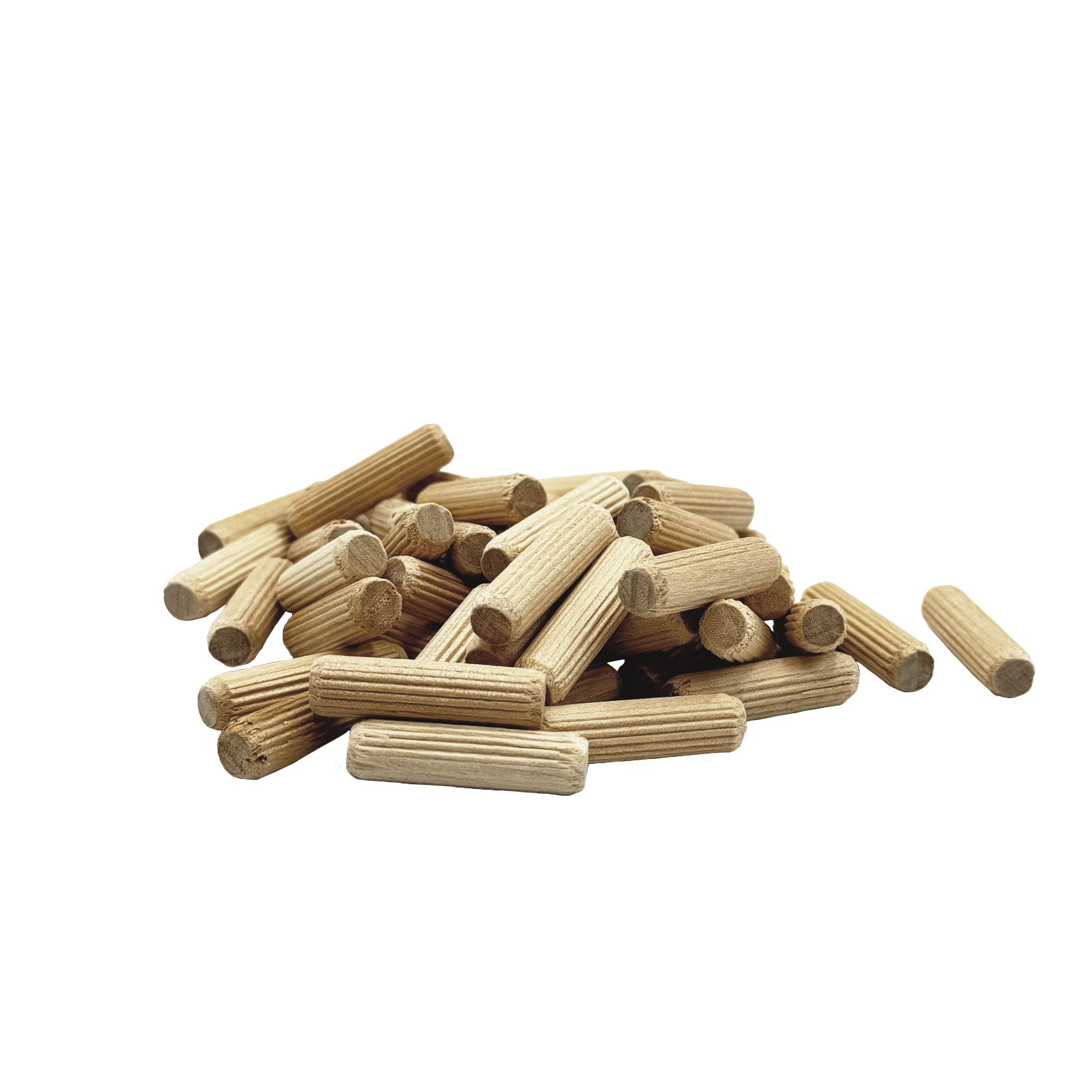Rhino Wood - 5/16" x 1 3/16" - 100 PK Wood Dowel Pin Kiln Dried, Fluted, Beveled