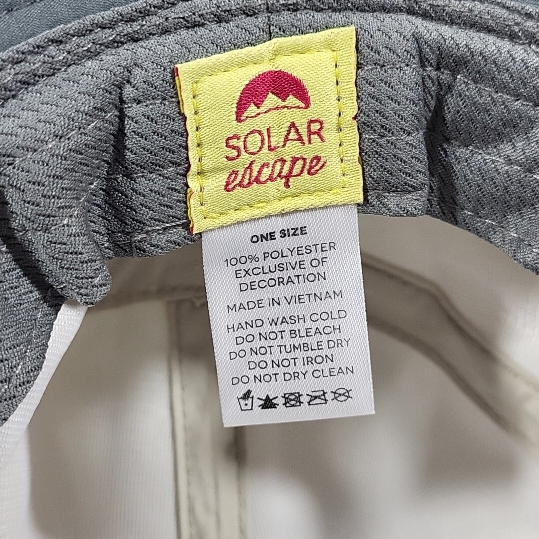 Solar Escape Beige Bucket Hat Outdoor One size