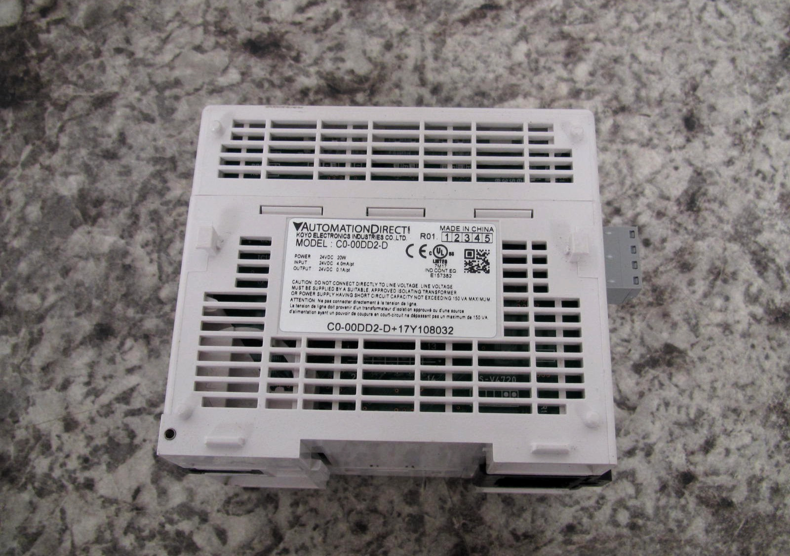 AutomationDirect / Koyo C0-00DD2-D CLICK PLC Programmable Controller Module Used