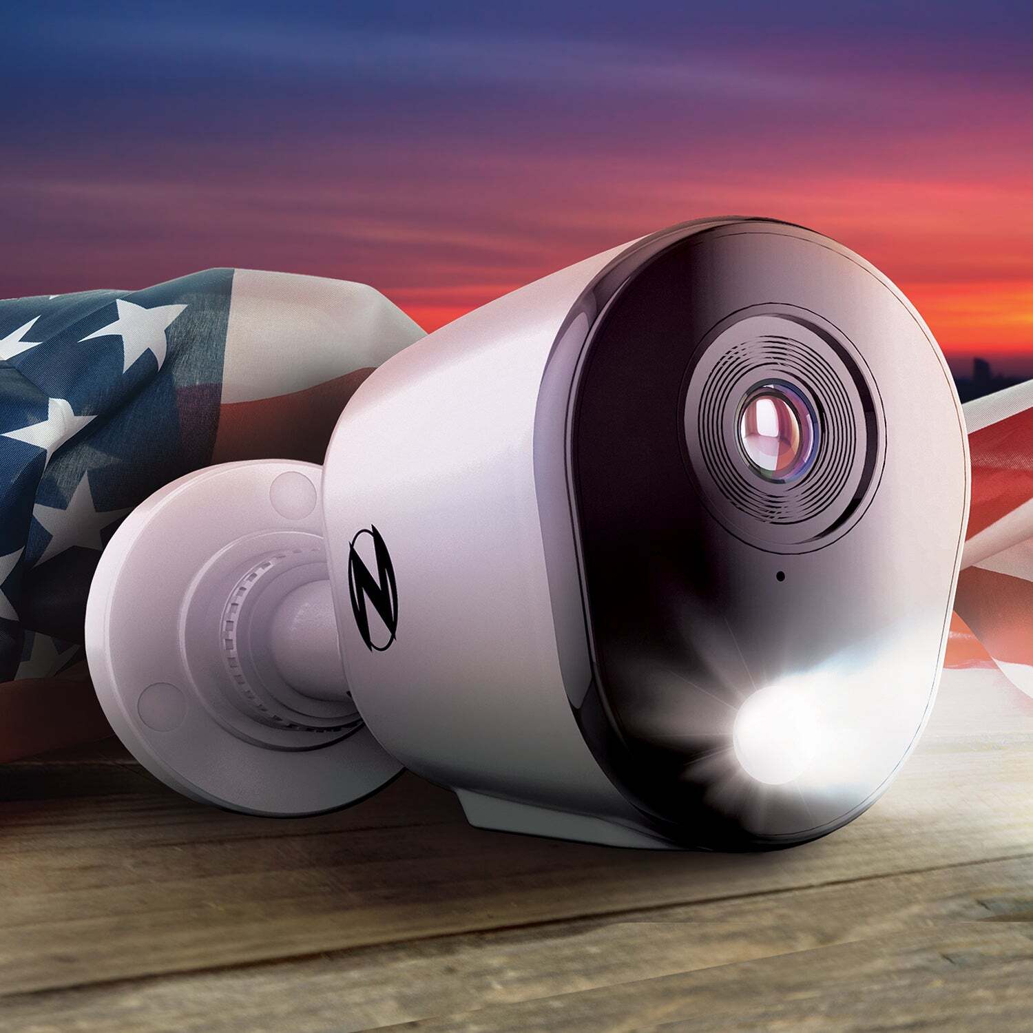 Add On Wired 2K Deterrence Camera with 2-Way Audio - White - Camera Cable Not In