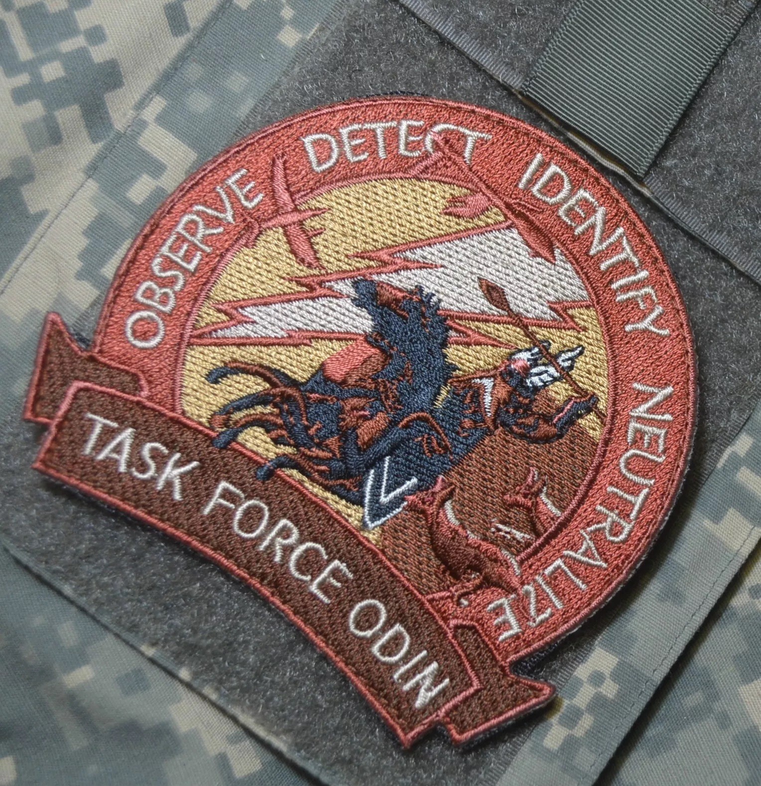 ISAF JOINT TASK FORCE ODIN Observe/Detect/Identify/Neutralize vêlkrö OCP PATCH