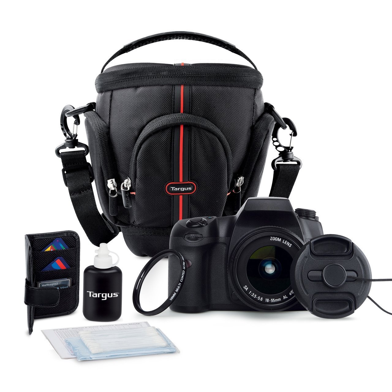 New Targus DSLR Starter Kit Essential Camera Acessories, 7-piece Deluxe Set