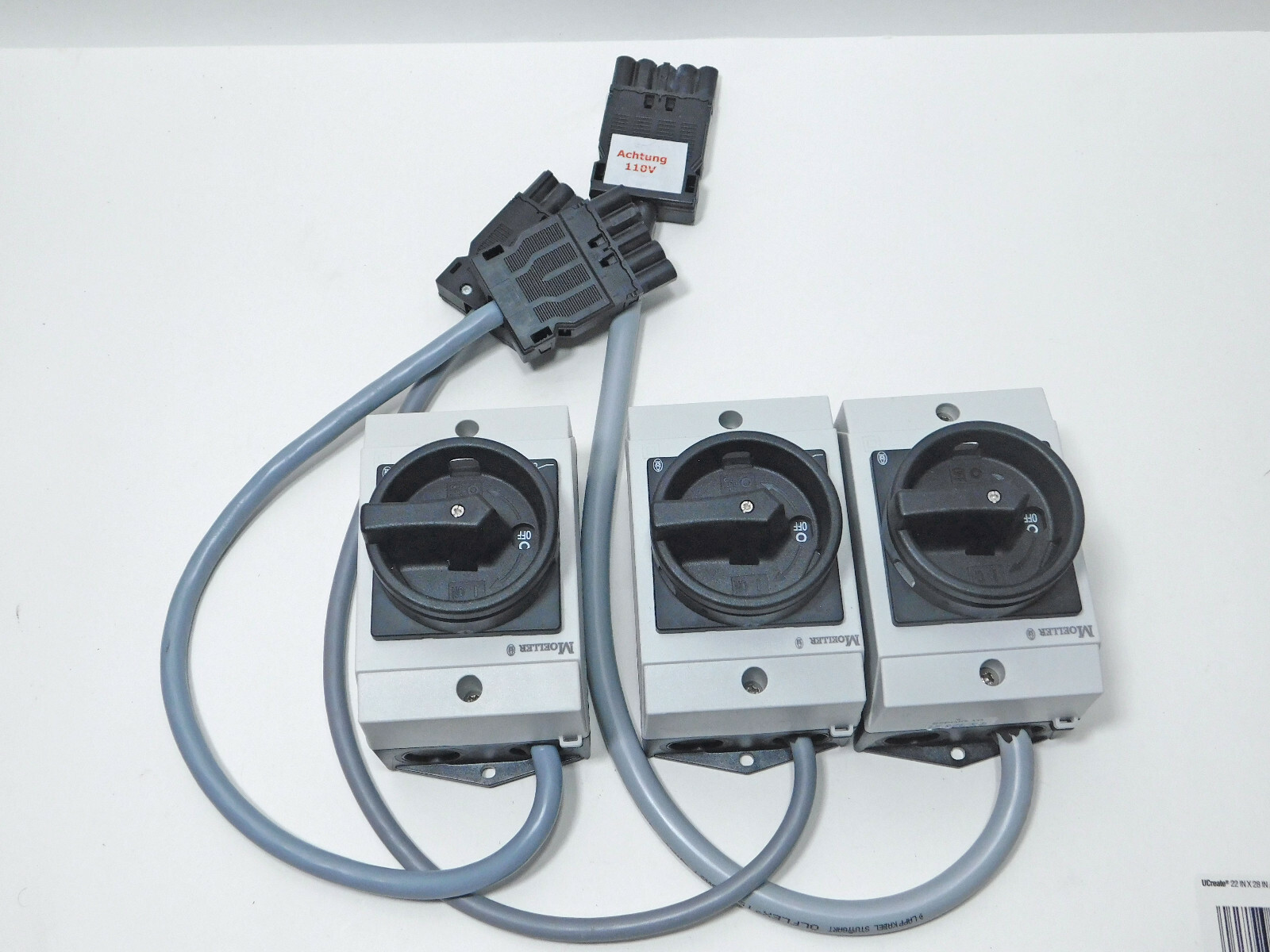 Moeller Eaton T0-1-102 Rotary Switch In Housing with GST1815SS1 Connection /Plug