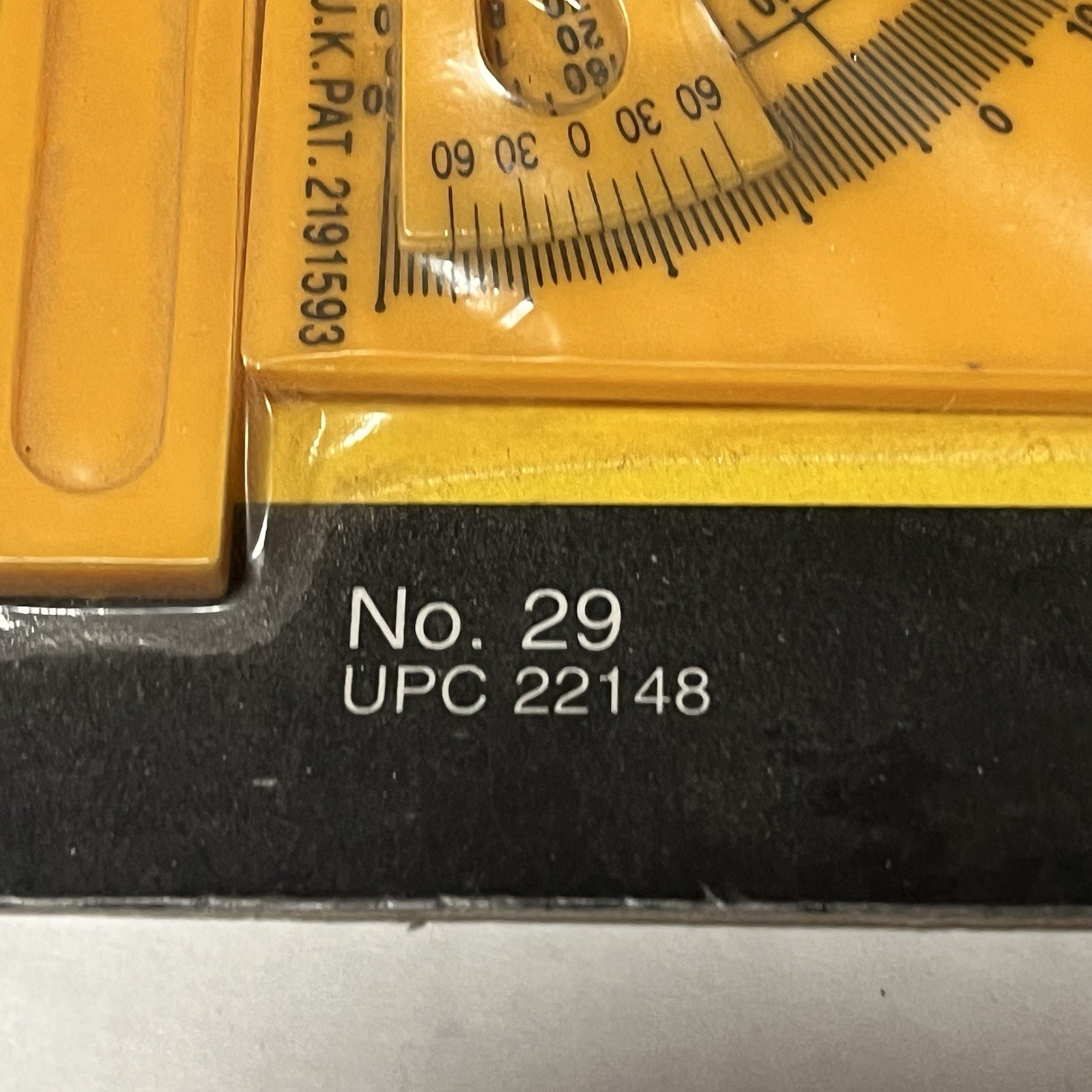 New Old Stock GENERAL TOOLS No.29 Plastic General Purpose Protractor – USA Made.