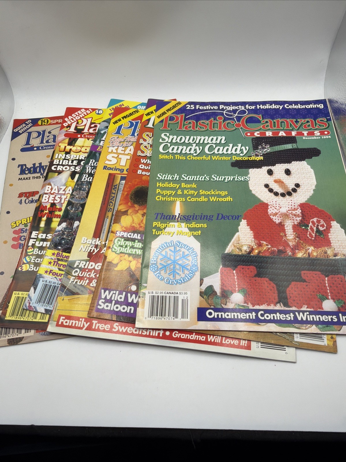 Vintage 1994 Plastic Canvas Crafts Magazine  Complete Year February-December