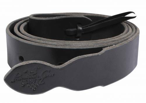 Professional's Choice Black Leather Cinch Tie Strap 1 3/4" x 6'