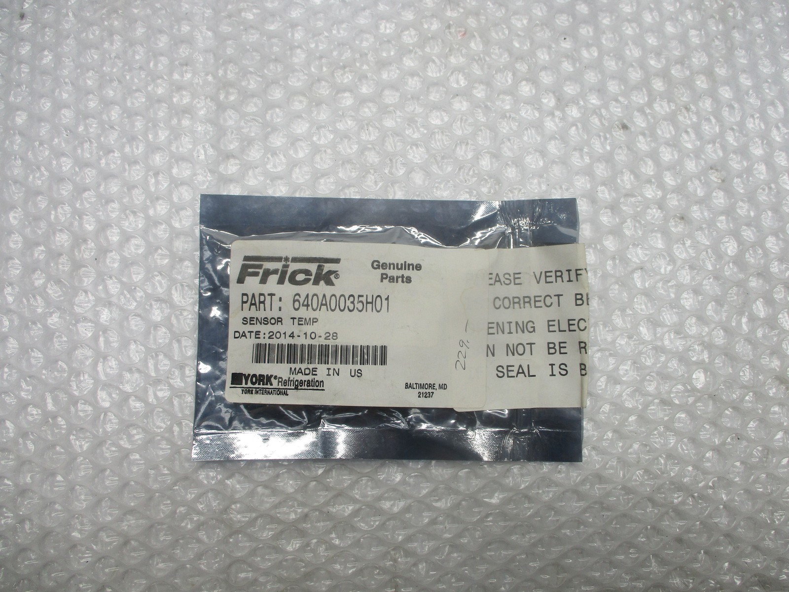 FRICK 640A0035H01 SENSOR NSMP