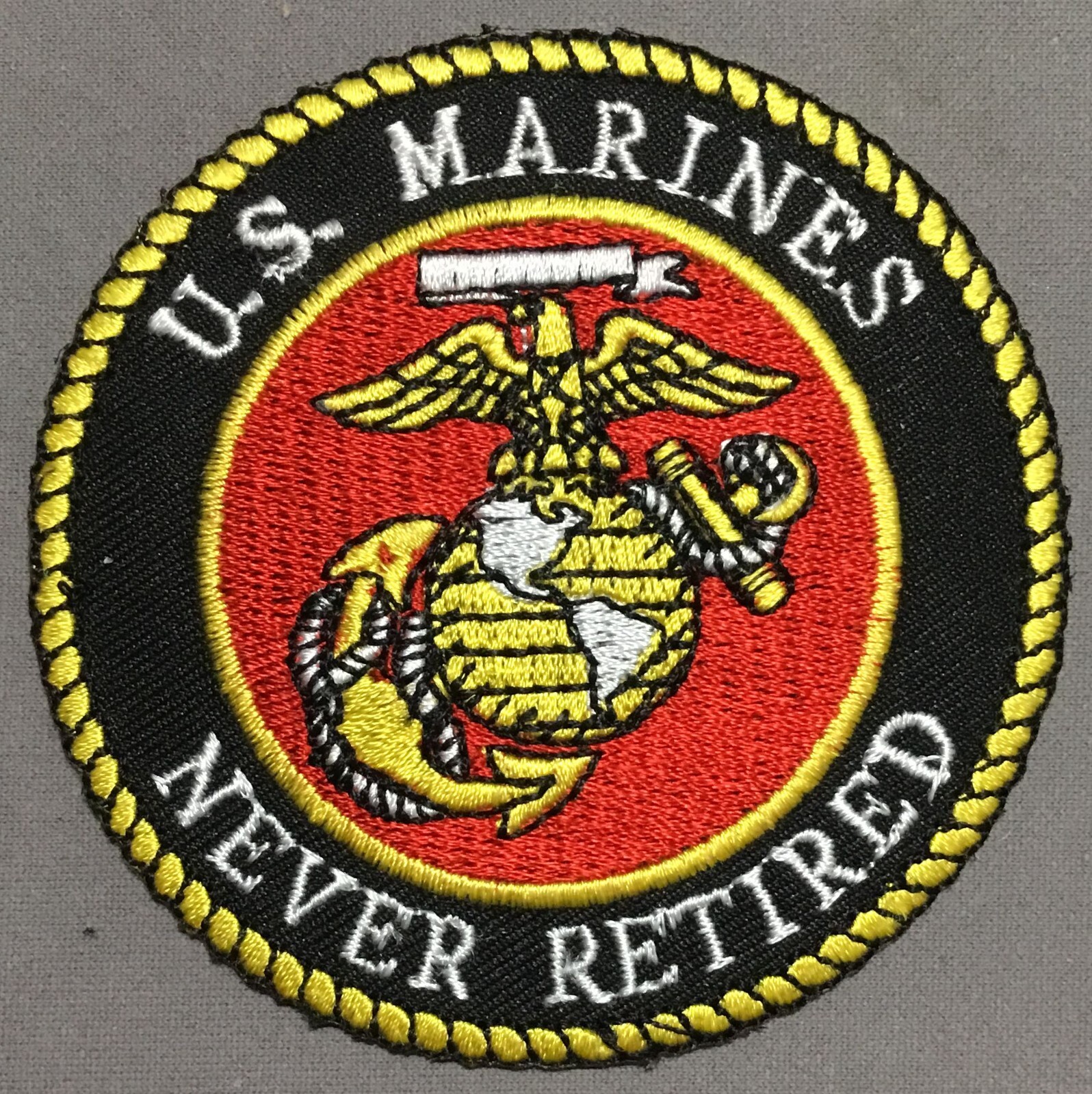 USMC Marine Corps Never Retired licensed patch
