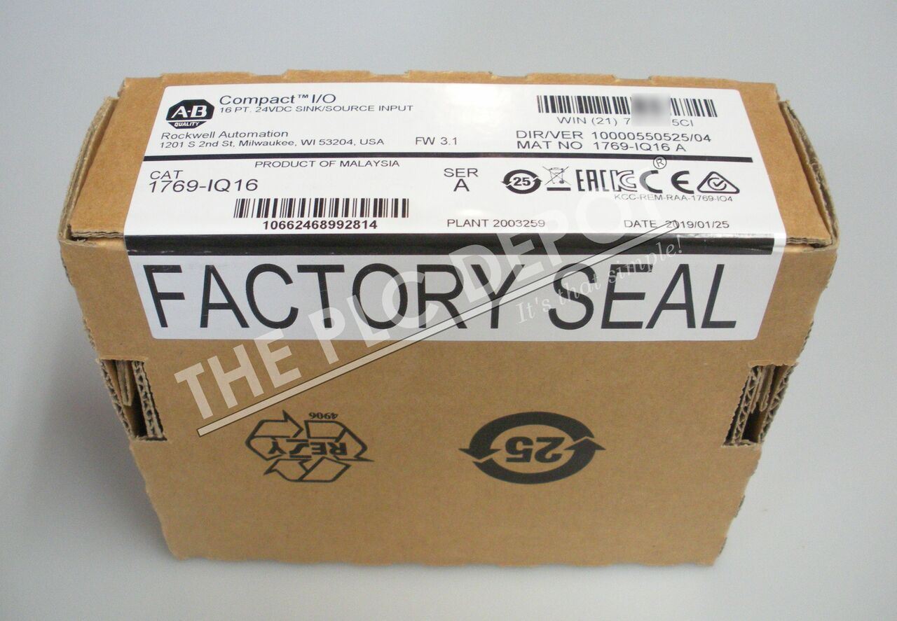 NEW Sealed Allen Bradley 1769-IQ16 CompactLogix Input Module 16-Point 24VDC *QTY