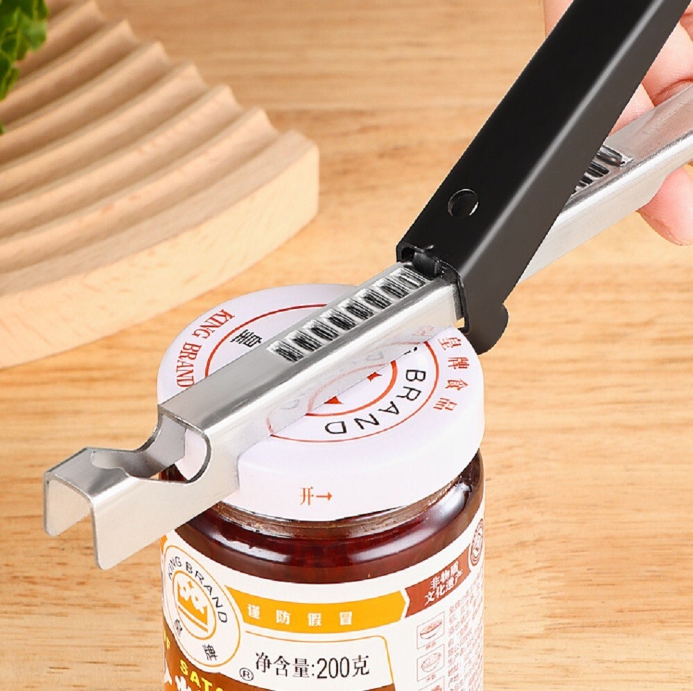 Adjustable Jar Opener Stainless Steel Easy Grip Lid Remover for Arthritis