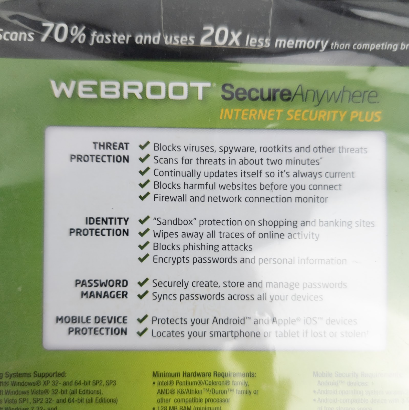 Webroot SecureAnywhere Internet Security Plus CD 3-Device