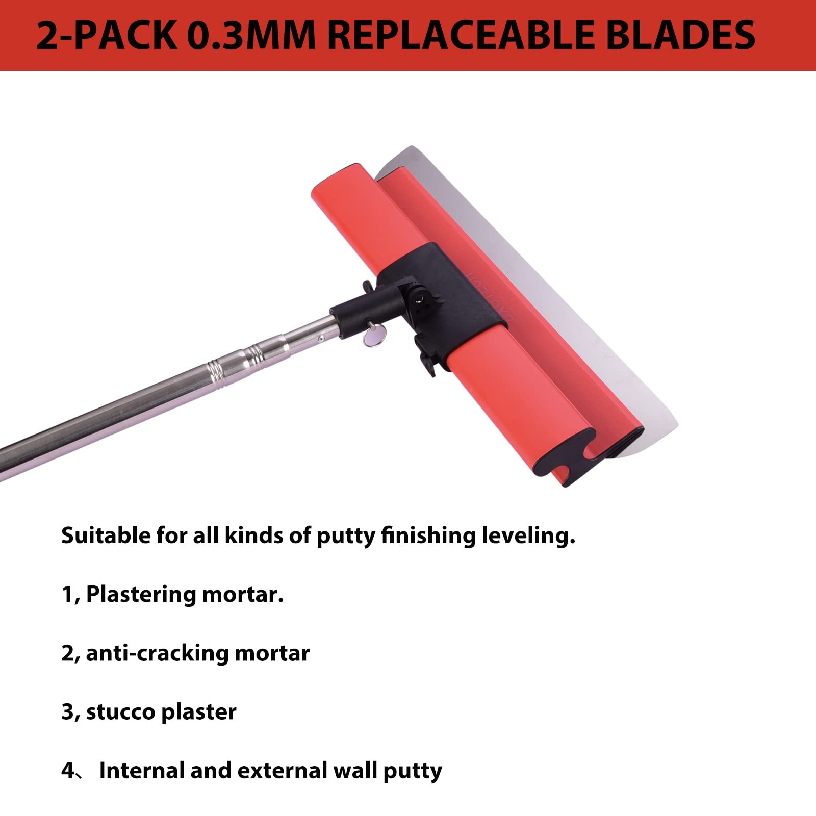 Drywall Tools Skimming Blade with 9 inch Compound Roller - 10", 14", 24"& 32"...