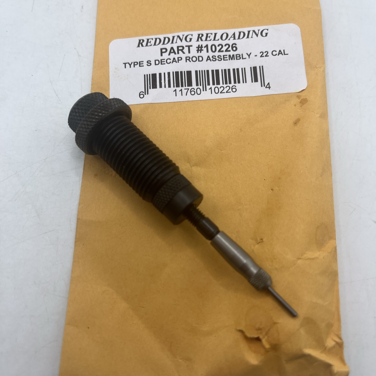 10226 Redding Reloading Type S Decap Rod Assembly- 22 CAL.