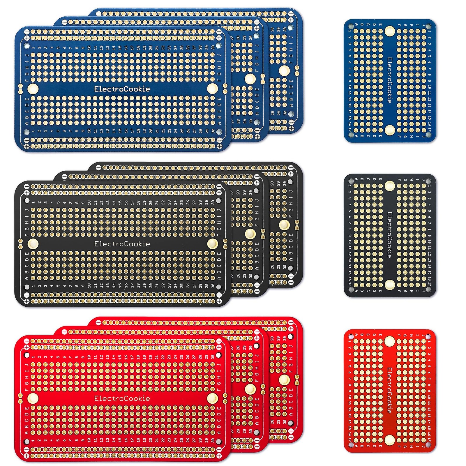 ElectroCookie Solderable Breadboard PCB Board for Electronics Projects Compat...