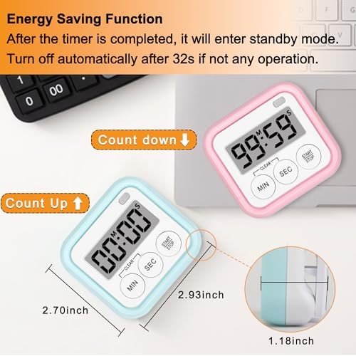 Timer, Kitchen Timers for Cooking Classroom Timer for Kids Teachers 1 Blue