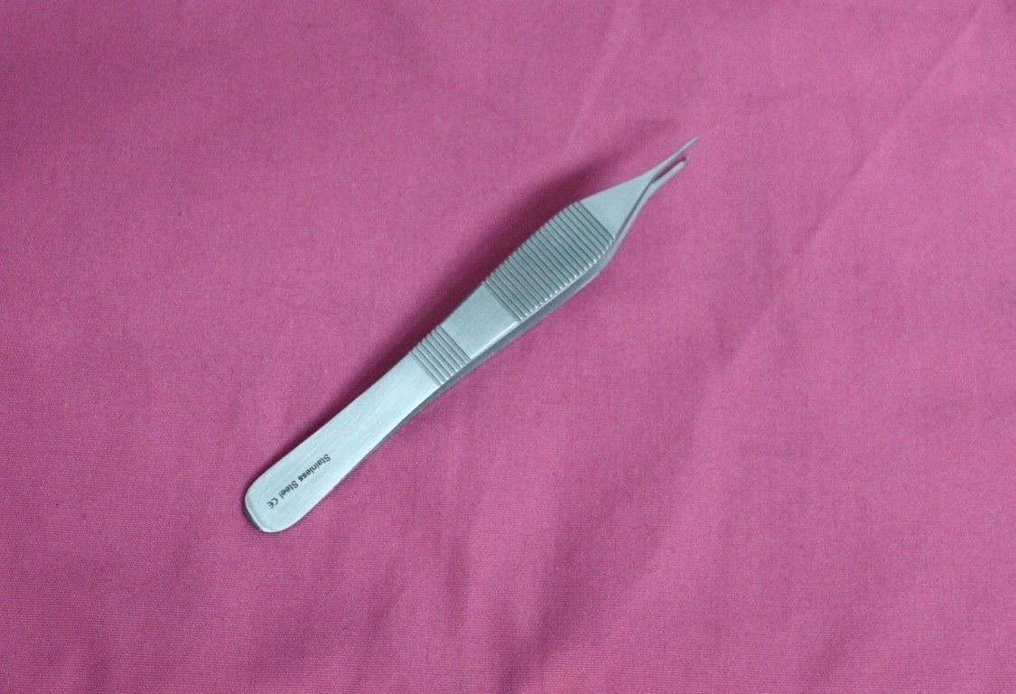 OR Grade Adson Micro Tissue Forceps 1X2 Teeth 4.75" Surgical Dental Instruments