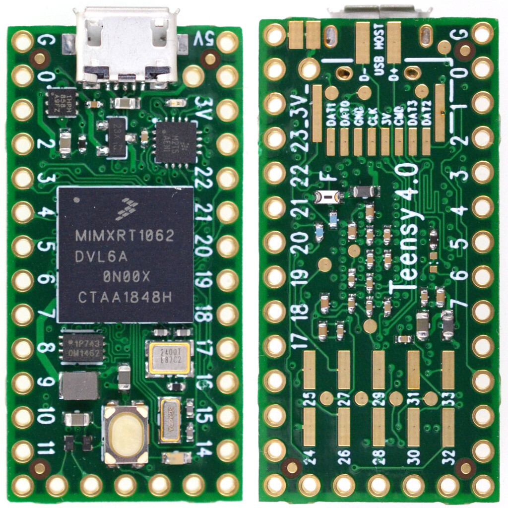 PJRC Teensy 4.0 iMXRT1062 Microcontroller Development Board Unlocked & Lockable