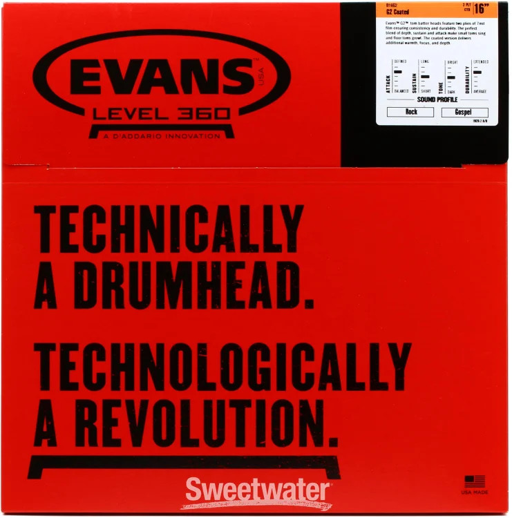Evans G2 Coated Drumhead - 16"