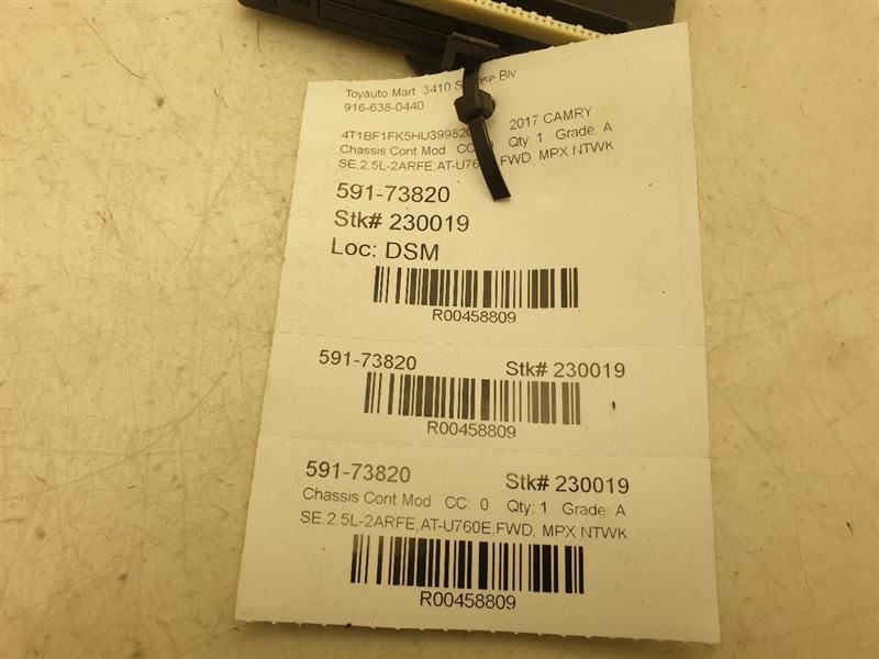 15-17 TOYOTA CAMRY MULTIPLEX NETWORK CONTROL MODULE ECM ASSEMBLY