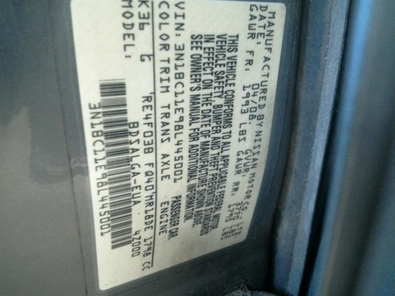 Engine ECM Electronic Control Module Left Hand Kick Panel Fits 08 VERSA