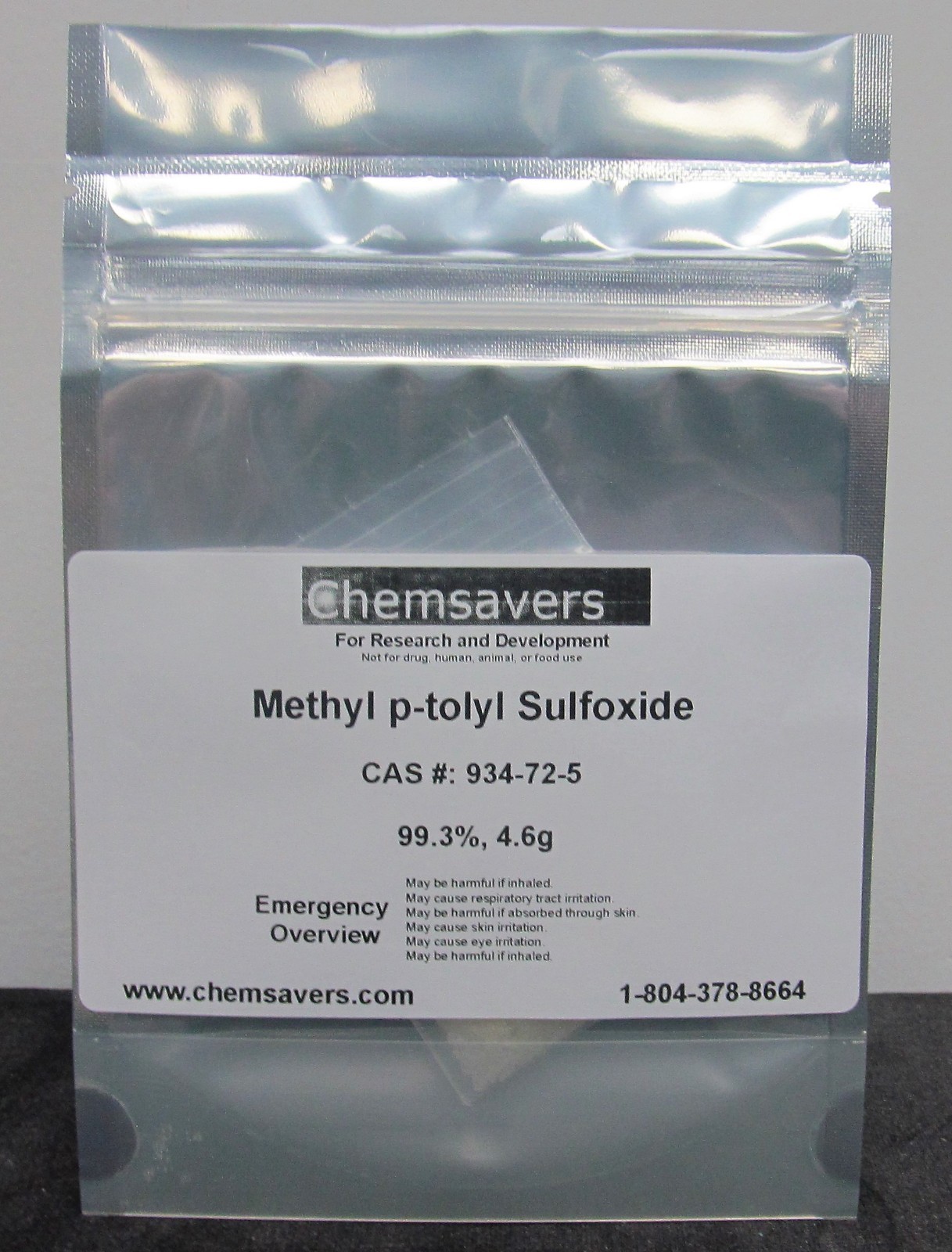 Methyl p-tolyl Sulfoxide, 99.3%, 4.6g
