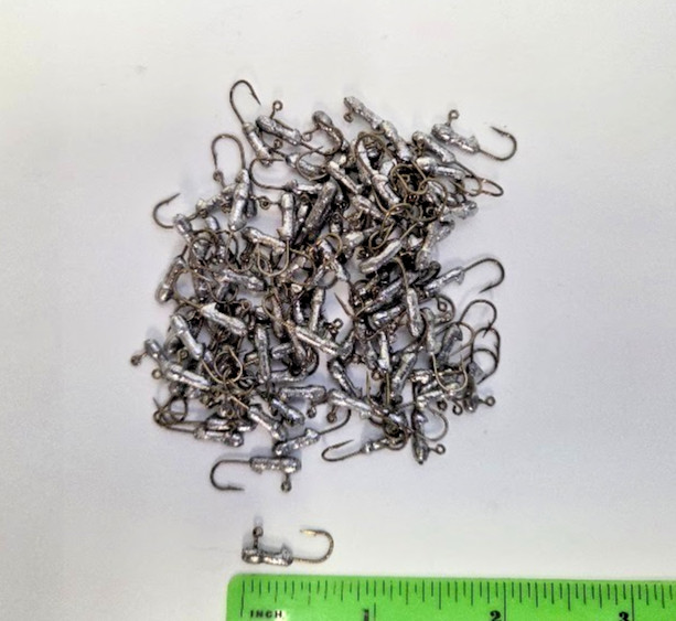 100 Eagle Claw 1/64 oz Micro Nail Head Jig 100 Pack J164 Bait or  Tube