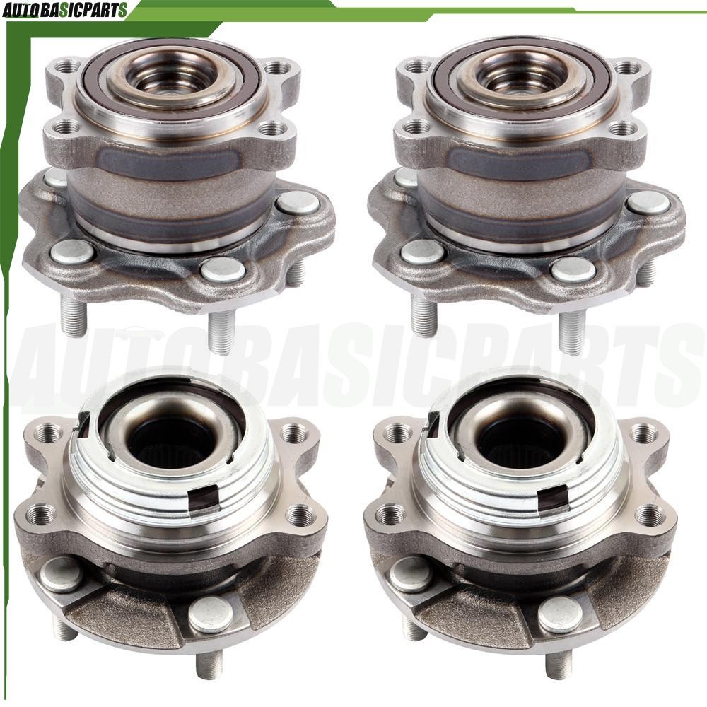 For 2007-2018 Nissan Altima 4 Pcs Front or Rear side Wheel Hub Bearing Assemblys
