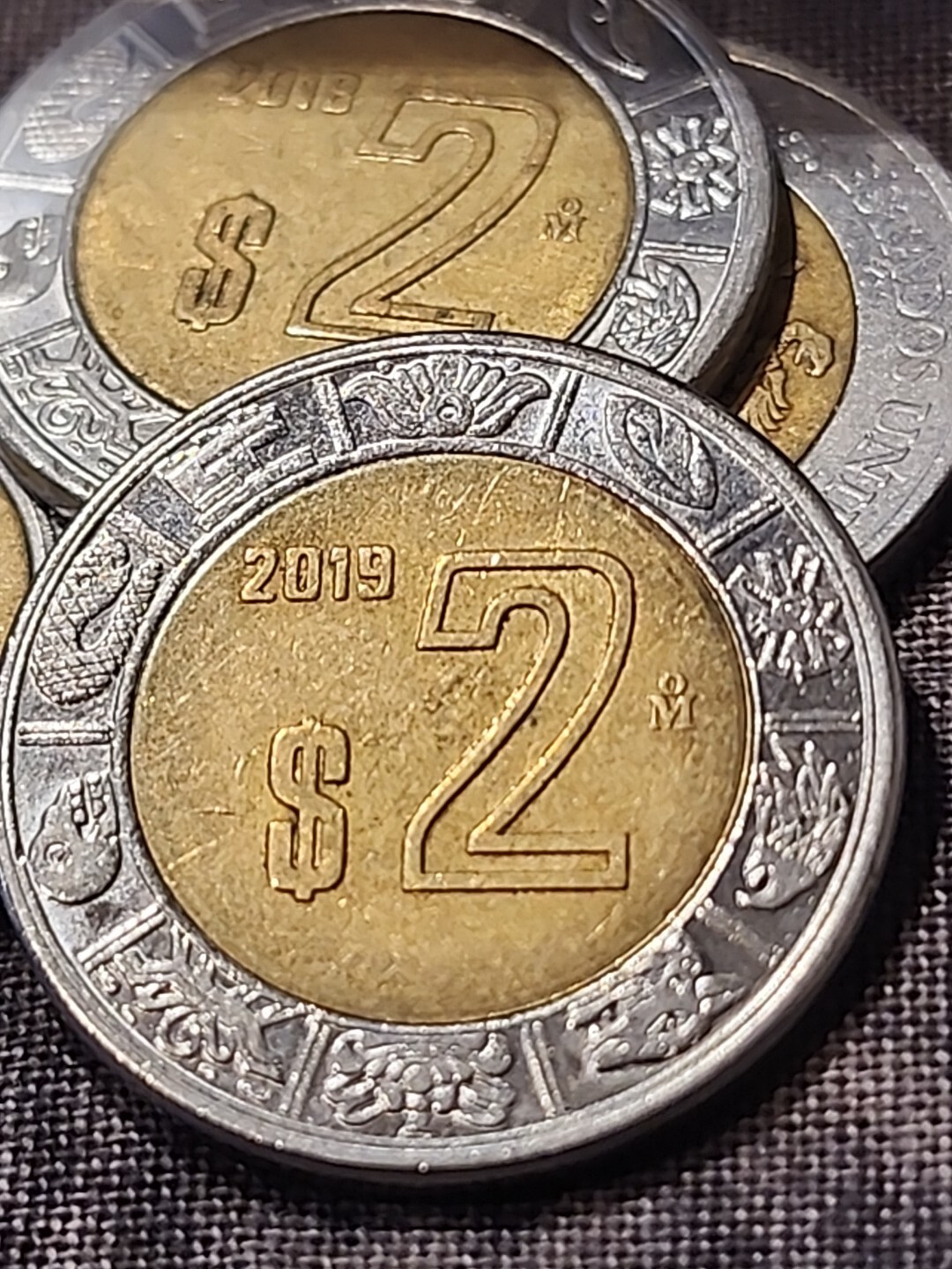 1996 - 2022 Mexico 2 Pesos Bimetallic Coin KM# 551 US SELLER Circulated Coins