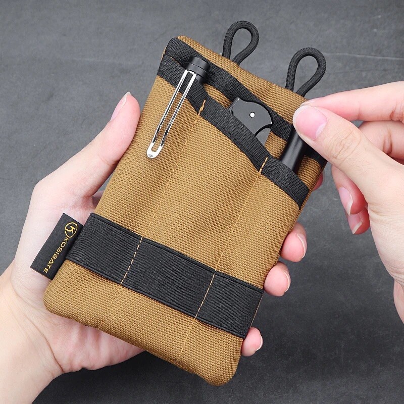 Nylon Mini EDC Pouch - Desert Brown