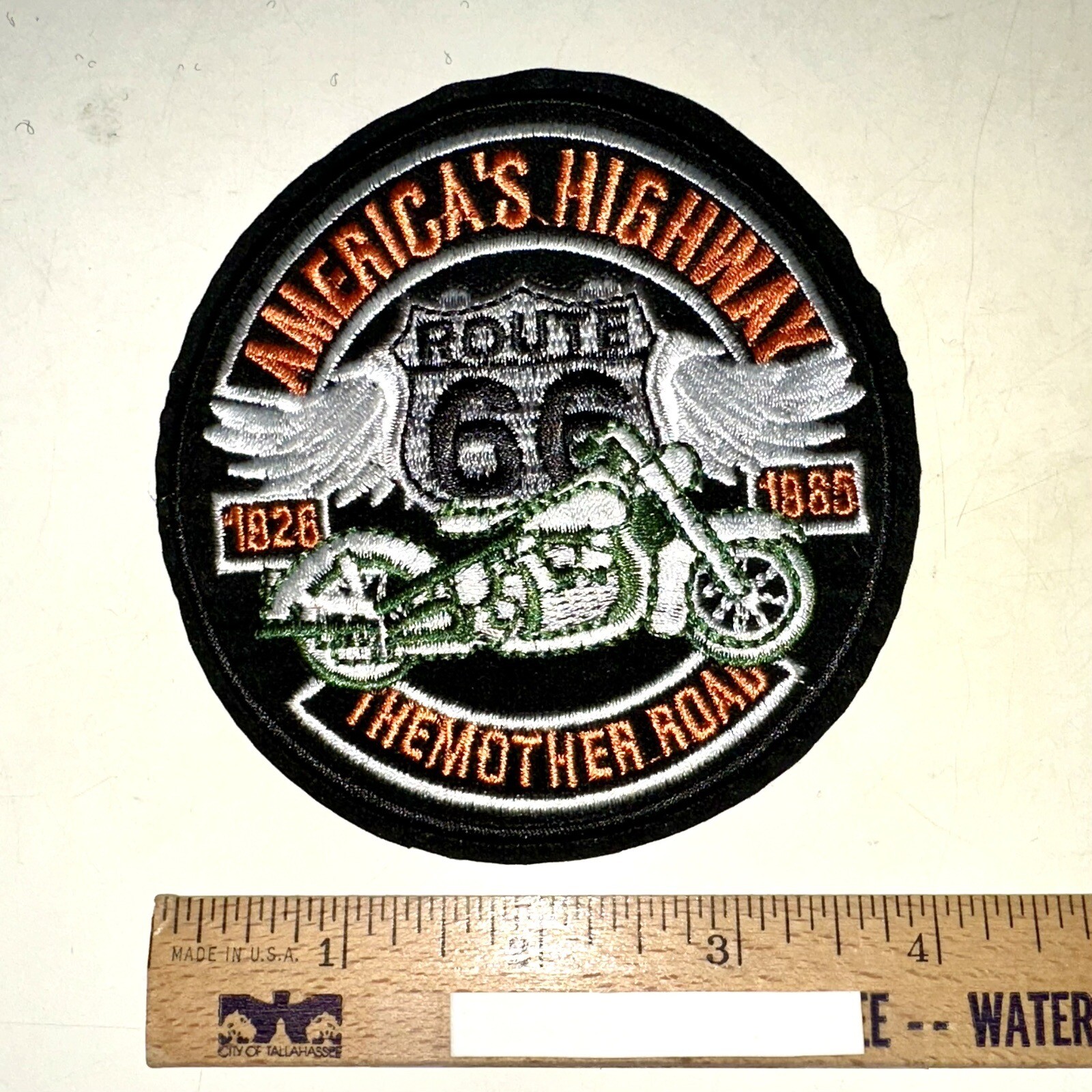 4.2” US Route 66 America’s Highway The Mother Road Iron-on Embroidered Patch