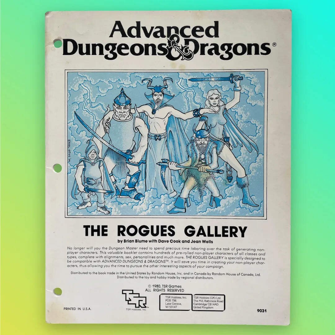 The Rogues Gallery 9031 Advanced Dungeons & Dragons