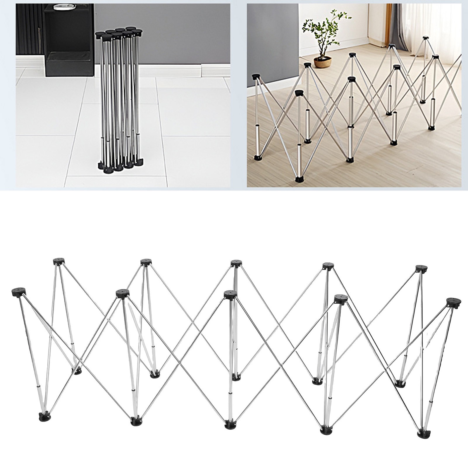 Portable Folding Workbench 10 Legs 1000kg Load For Woodworking Construction