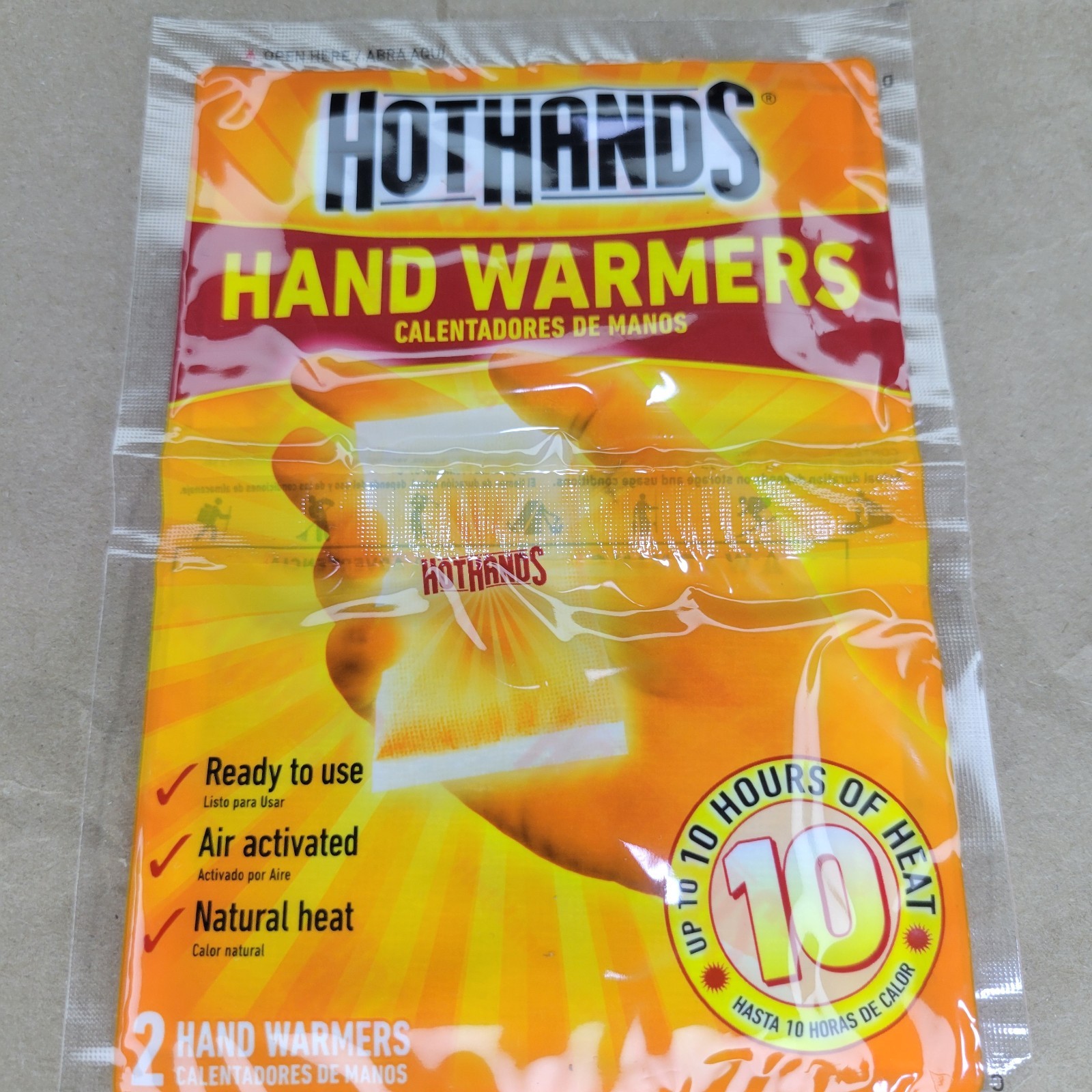 HotHands Hand Warmers Safe Natural Odorless Heat Fast
