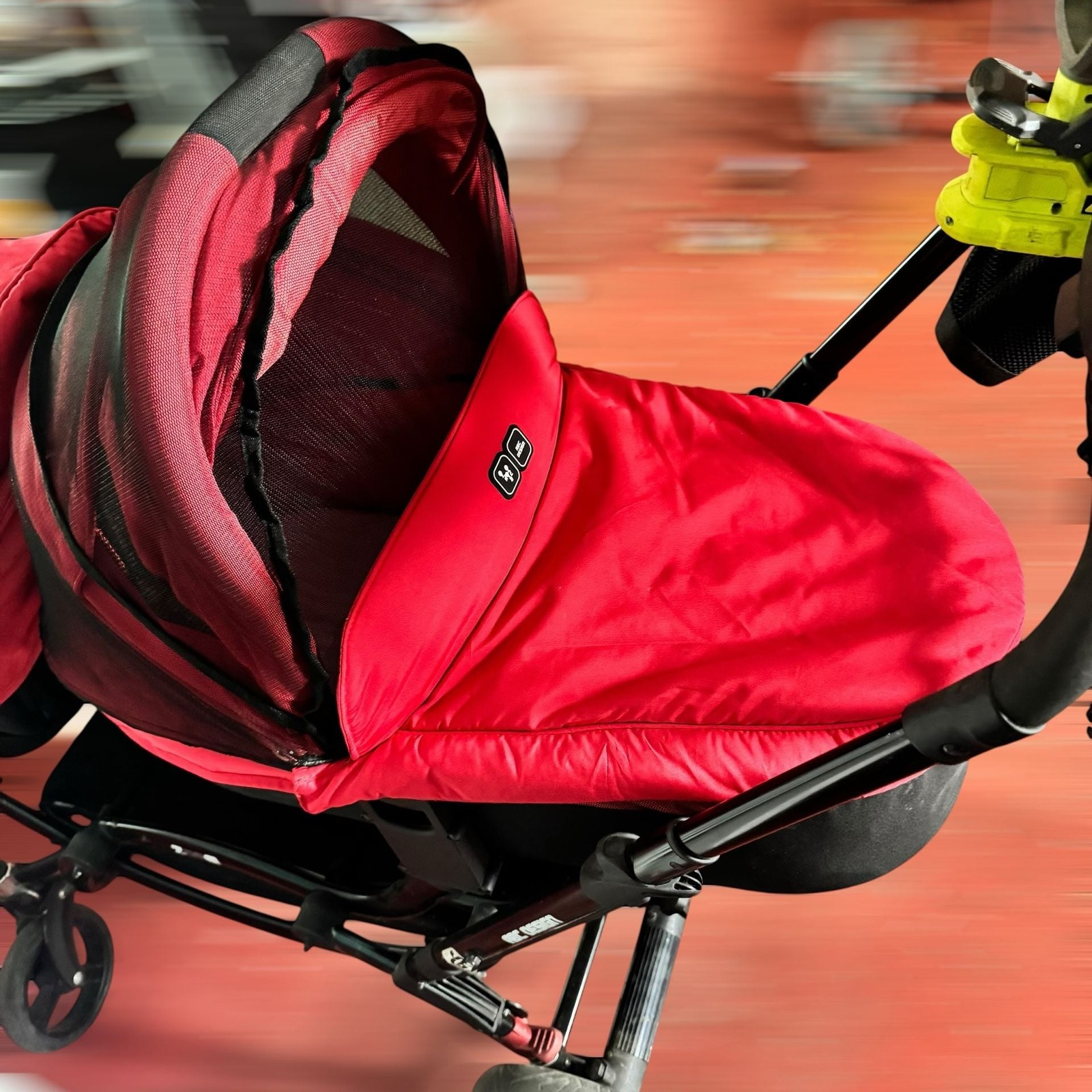 ABC Design Zoom Twin/Tandem Stroller in Red