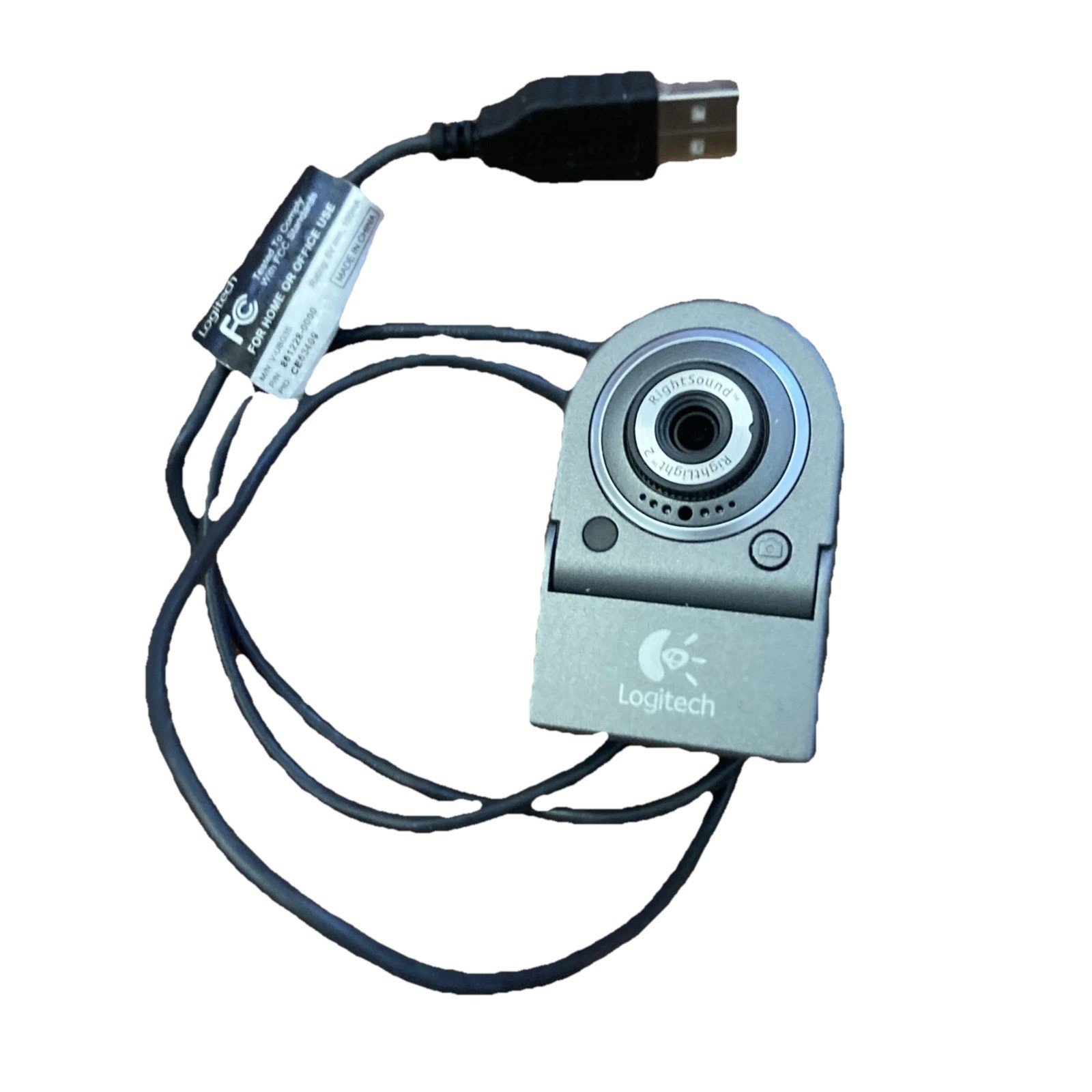 Logitech USB Webcam V-UBG35–Slip On Top Of Laptop—Camera ONLY