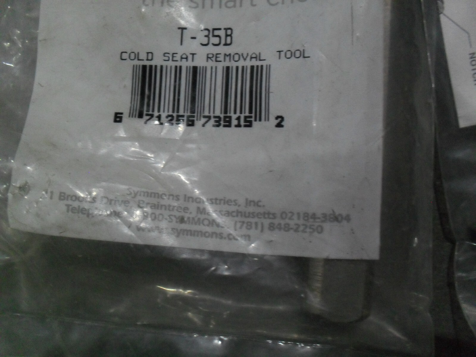 Symmons T-35B Cold Seat Removal tool