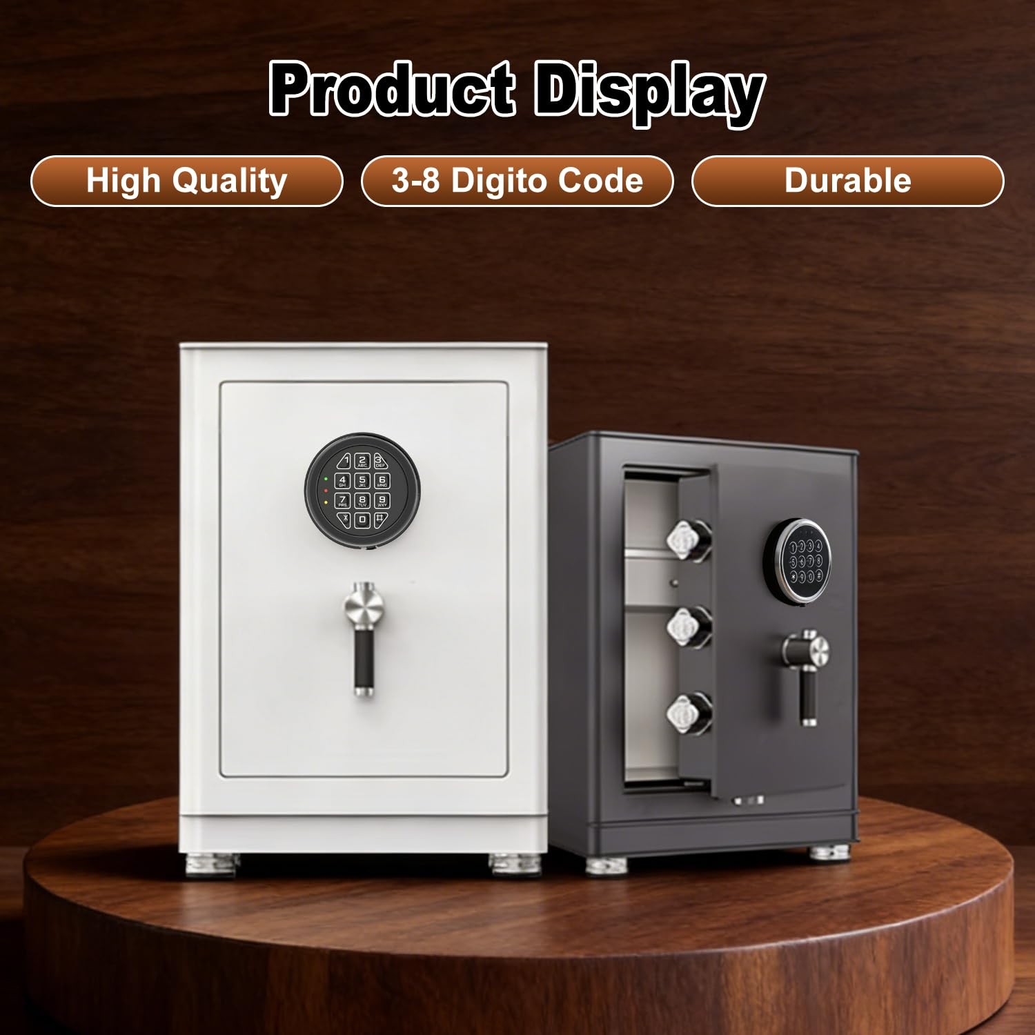 Programmable Electronic Safe Lock Replacement Keypad Black