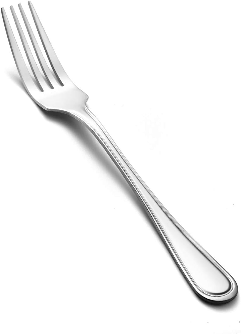 Set of 12 Dinner Forks Stainless Steel, 8 Inches, 18/0 Large Table Forks for Sal