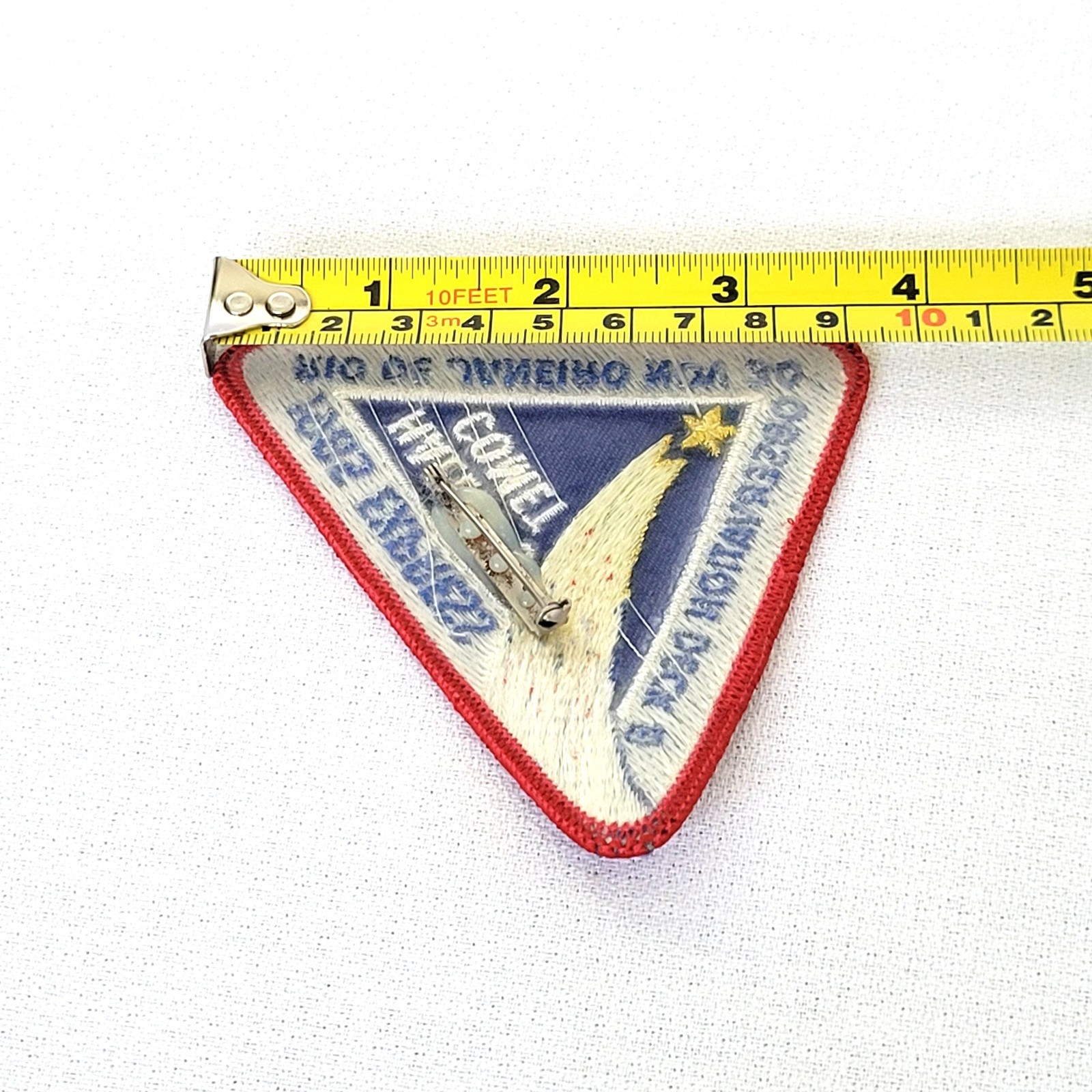 Vintage 1985 Halley's Comet Express Rio de Janeiro Patch Observation Deck B