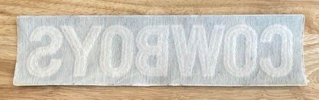 DALLAS COWBOYS Embroidered Sew-On/Iron-On 14" x 3.5" Official NFL Jacket Patch