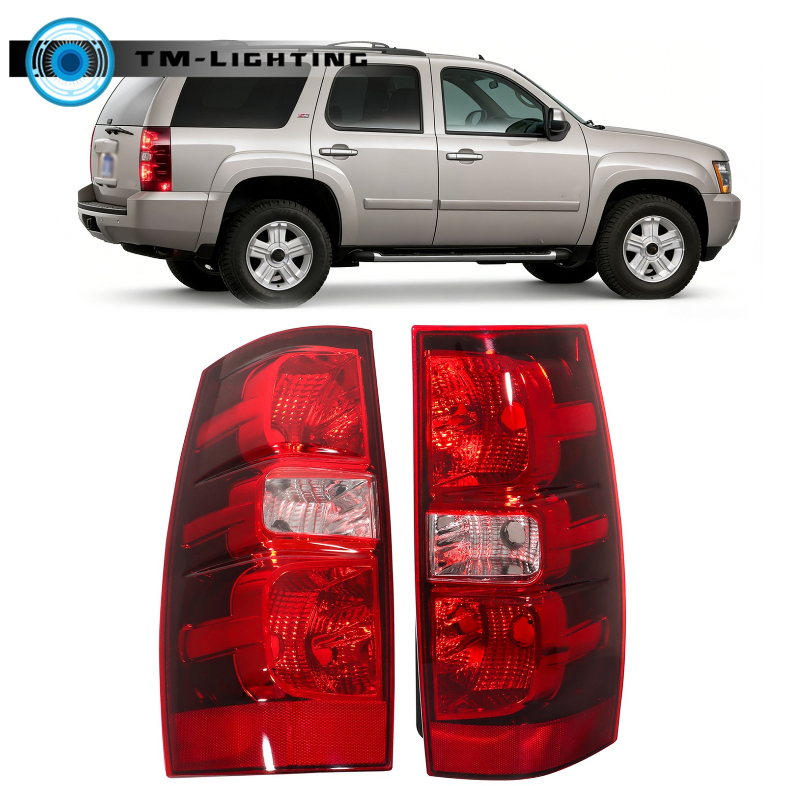 For Chevy Suburban Tahoe 2007-2014 LH&RH Side Tail Light Brake Lamps Halogen