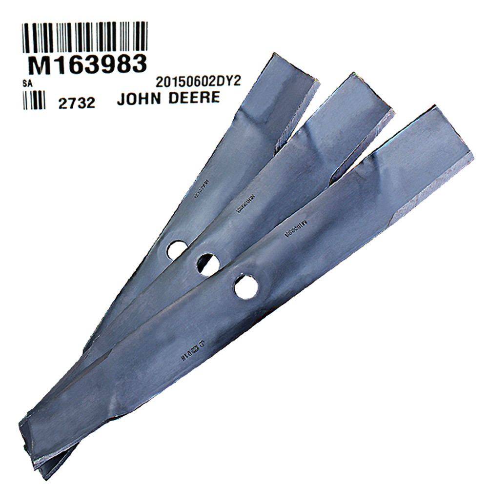 John Deere Original Equipment 3 Mower Blades #M163983