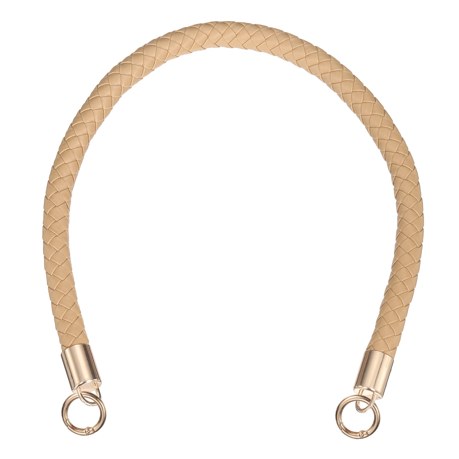 Braided Purse Straps, 18.1" Handbag Strap with Spring Buckle, Khaki