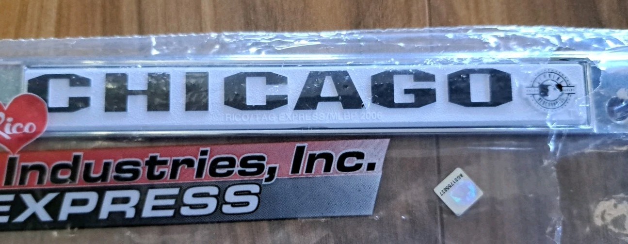 New MLB Chicago White Sox License Plate Frame Officially Licensed
