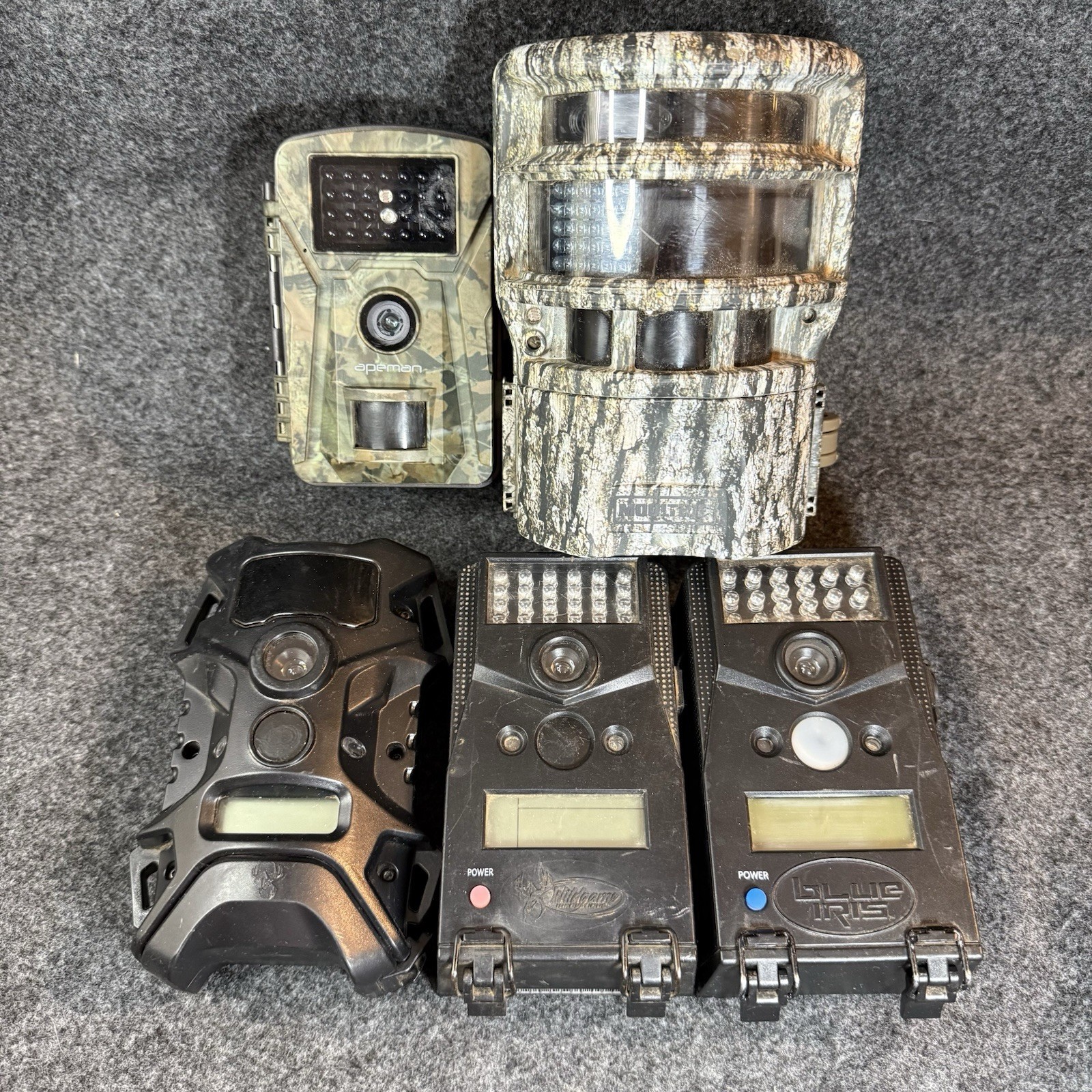 5 SD Game Trail Hunting Cameras Wildgame Innovations Moultrie Panoramic 150 etc.