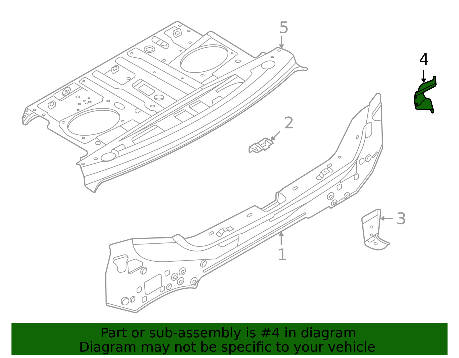 Genuine Nissan Blind Spot Detection System Warning Sensor Bracket K88A5-6LBMA