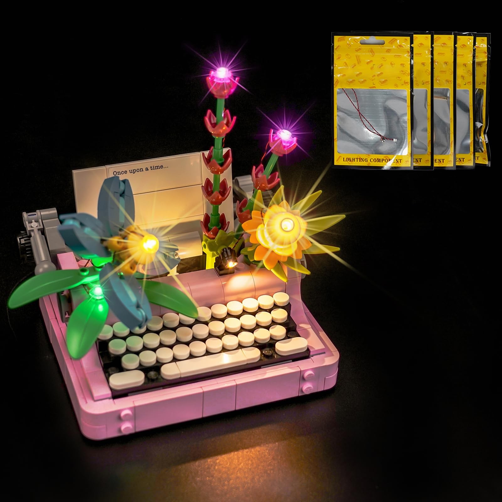 Brickshining LED Lighting Compatible with Lego 31169 Typewriter with Flowers -