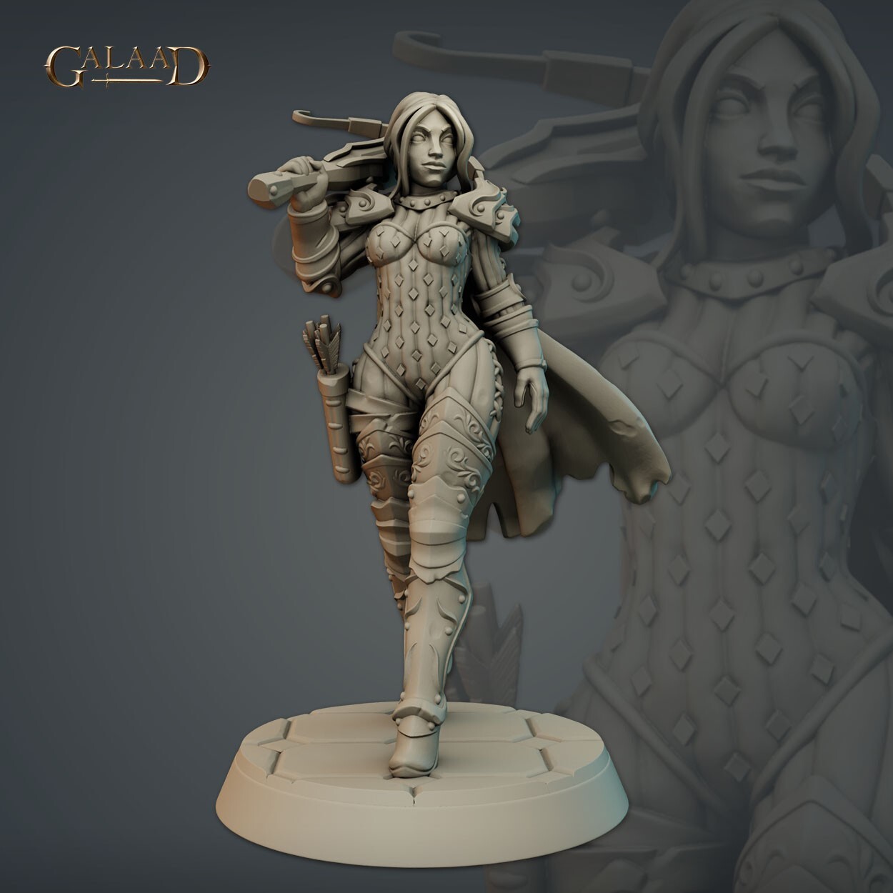 Warden 4 , Galaad Miniatures, DND Crossbow Miniature